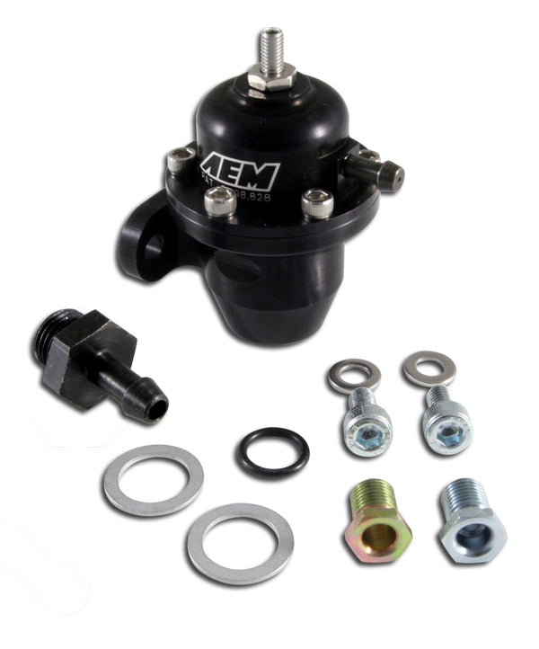 AEM 94-01 Acura Integra / 90-93 Honda Accord / 92-95 Honda Civic / 99-00 Honda Civic Black Adjustabl - 25-300BK for 1986-2002