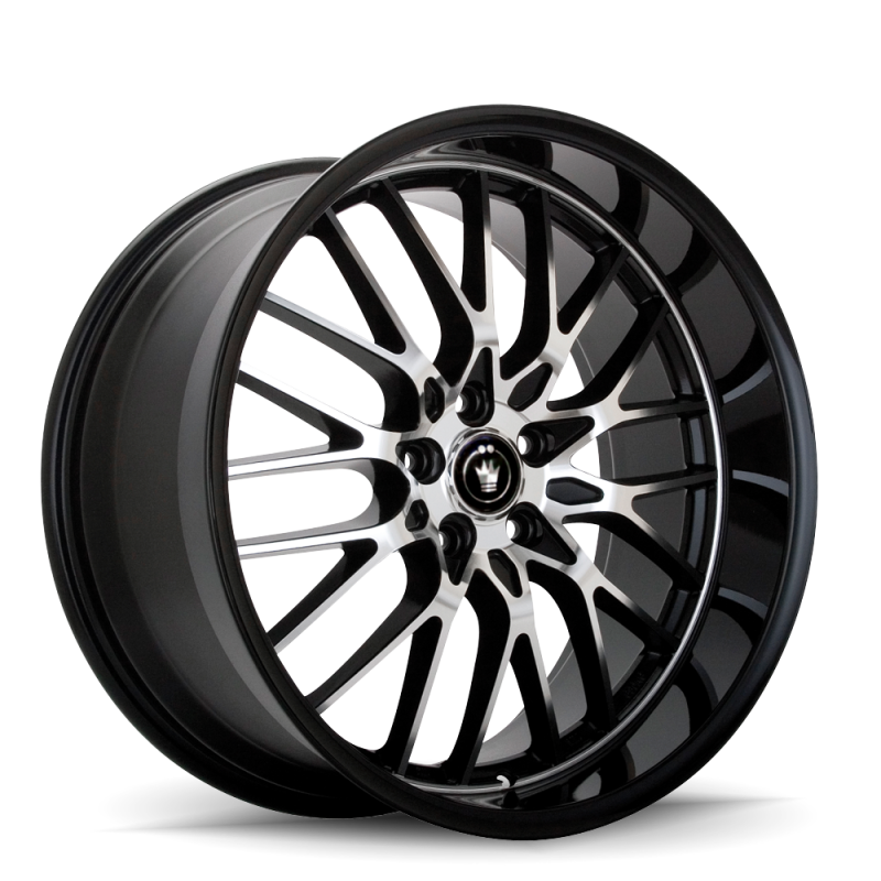Konig Lace 17x7 10x100/114.3 ET40 Black/Machine Spoke - LA77T04405