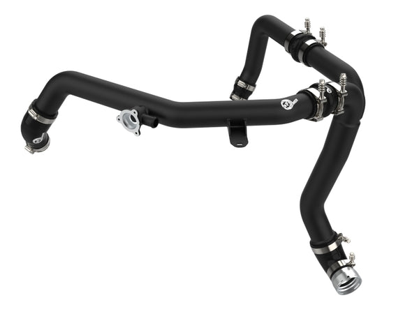 aFe 21-22 Ford Bronco V6-2.7Ltt BladeRunner Alum Hot Charge Pipe - Black - 46-20588-B
