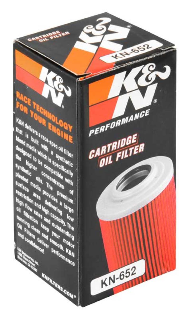 K&N 1.313in OD x 3.438in H Oil Filter - KN-652
