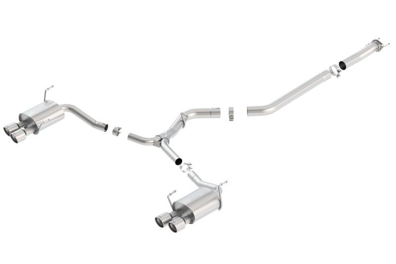 Borla 15-16 Subaru WRX / STI 2.5L S-Type Cat-Back Exhaust Quad Rd RL Tips - 140595