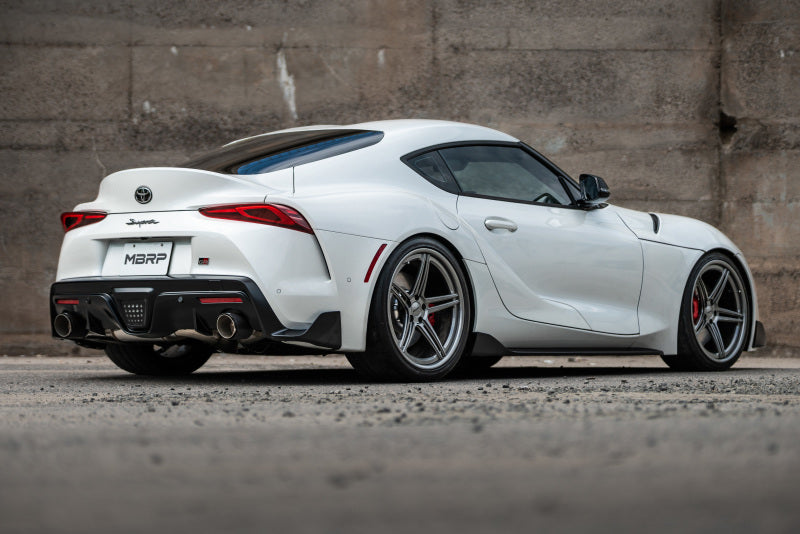 MBRP 2020+ Toyota Supra 3.0L 3in Catback Dual Rear Carbon Fiber Tips - T304 - S43003CF