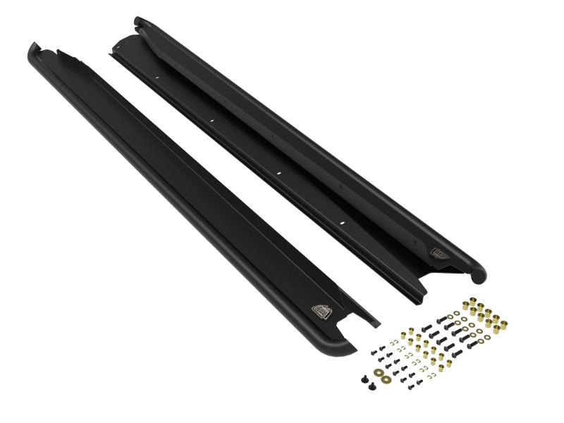 aFe POWER 15-19 Subaru Outback H4 2.5L / H6 3.6L Terra Guard Trail Slider Steps - Black - 79-27002