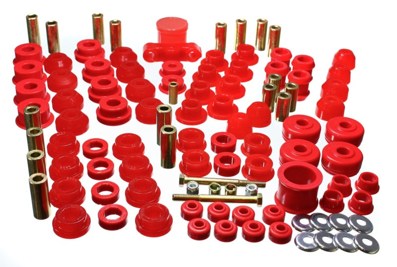 Energy Suspension 88-91 Honda Civic/CRX Red Hyper-Flex Master Bushing Set - 16.18102R