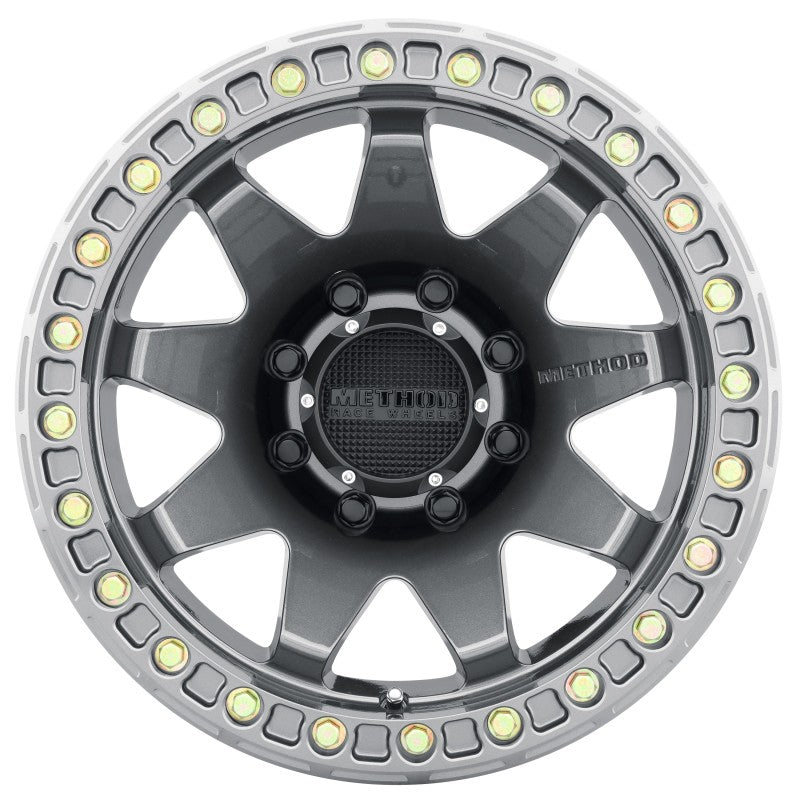 Method MR108 17x9 -44mm Offset 8x6.5 130.81mm CB Gloss Titanium w/BH-H24125-38 Wheel - MR10879080844B