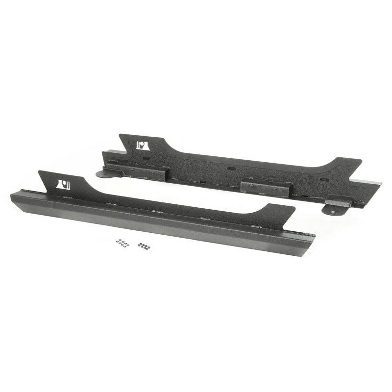 Rugged Ridge XHD Rock Sliders 07-18 Jeep Wrangler JK 2 Door - 11504.17 for 2007-2018 Jeep Wrangler - front view