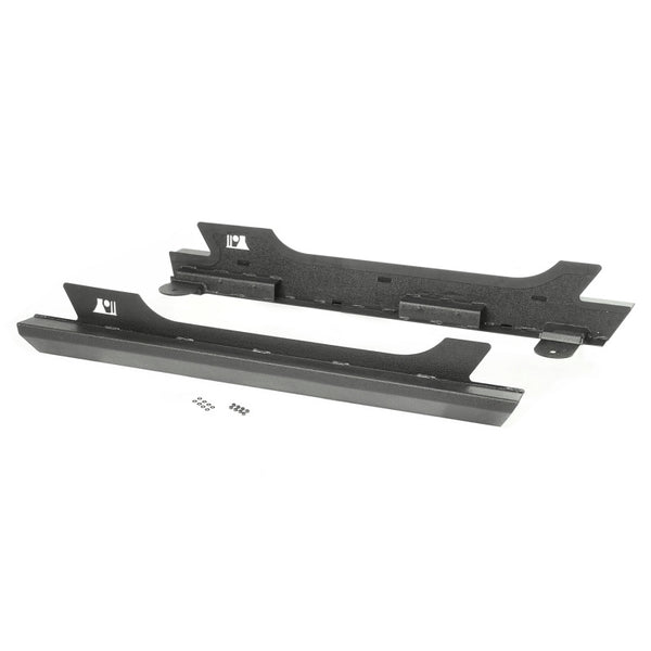 Rugged Ridge XHD Rock Sliders 07-18 Jeep Wrangler JK 2 Door - 11504.17 for 2007-2018 Jeep Wrangler - front view