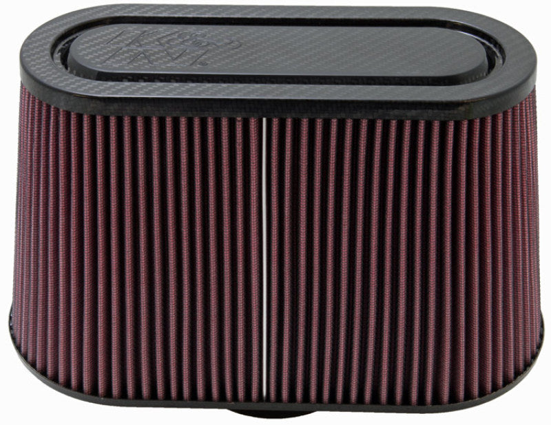 K&N Universal Filter with Carbon Fiber Top & Base-12in Base O/S Length x 6in Base O/S Width x 7in H - RP-5103 for 2003-2007 H