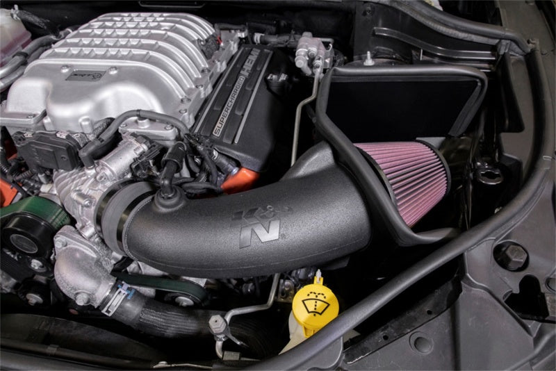 K&N 18-19 Jeep Grand Cherokee Trackhawk V8-6.2L F/I Aircharger Performance Intake - 63-1579