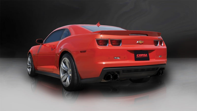 Corsa 12-13 Chevrolet Camaro Coupe ZL1 6.2L V8 Black Sport Cat-Back + XO Exhaust - 14971BLK