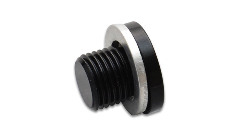 Vibrant M14 x 1.5 Metric Aluminum Port Plug with Crush Washer - 16663