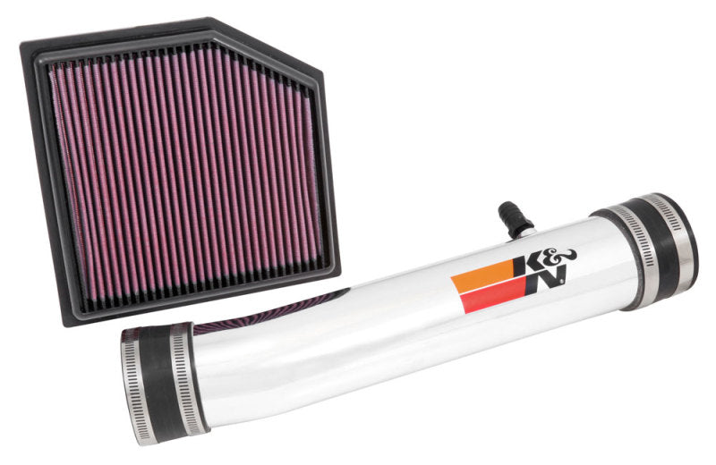 K&N 69 Series Performance Typhoon Intake Kit - Polished for 13-14 Lexus GS350 3.5L V6 - 69-8704TP for 2013-2025 Lexus IS - fr