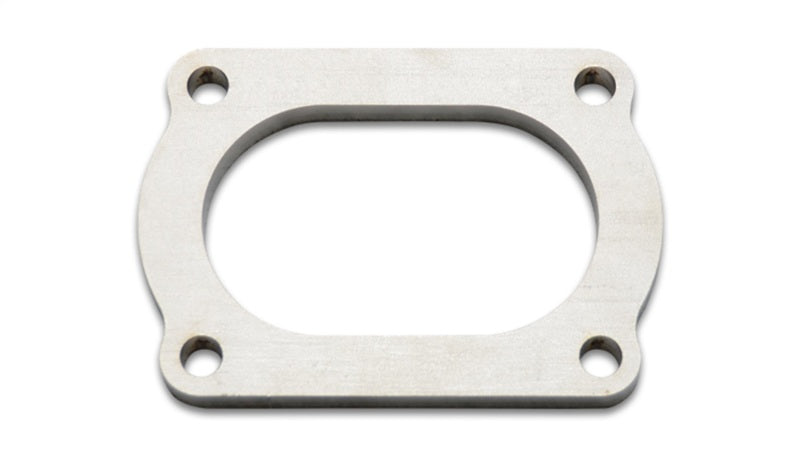 Vibrant T304 SS 4 Bolt Flange for 3in O.D. Oval tubing - 13175S
