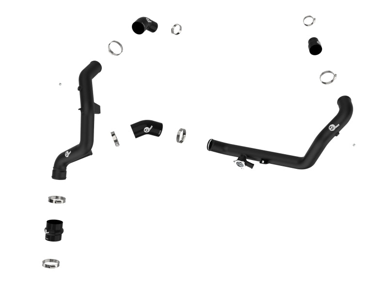 aFe Bladerunner 2-1/4 IN Aluminum Hot Charge Pipe Black 20-23 Ford Explorer/Explorer ST - Black - 46-20658-B