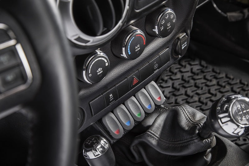 Rugged Ridge Lower Console Switch Panel 11-18 Jeep Wrangler JK/JKU - 17235.54