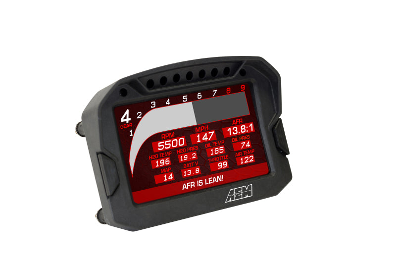 AEM CD-5G Carbon Digital Dash Display w/ Interal 10Hz GPS &amp; Antenna - 30-5602