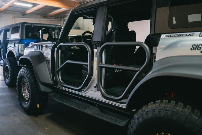 Anderson Composites 21-22 Ford Bronco 4DR Carbon Fiber Tube Doors - Front &amp; Rear- Off Road - AC-TD21FDBR4D