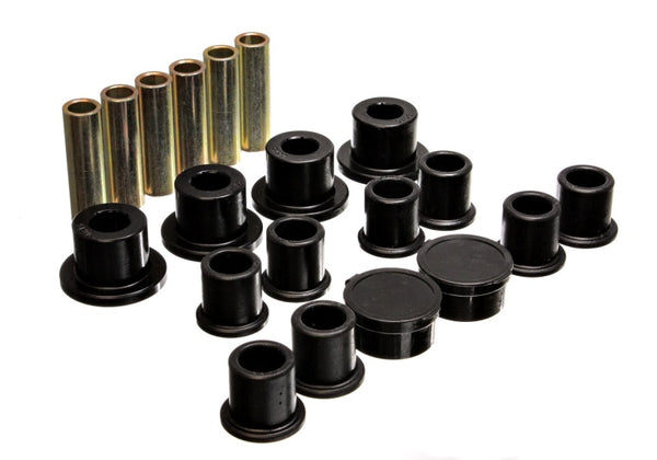 Energy Suspension 98-11 Ford Ranger Black Rear Leaf Spring Bushing Set - 4.2154G for 1998-2011 Ford Ranger - front view