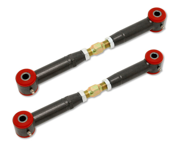 BMR 10-15 5th Gen Camaro Rear Adj. Toe Rods (Polyurethane) - Black Hammertone - TR003H for 2010-2015 Chevrolet Camaro
