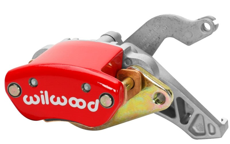 Wilwood Caliper-MC4 Mechanical-R/H - Red w/ Logo 1.19in Piston .81in Disc - 120-12069-RD