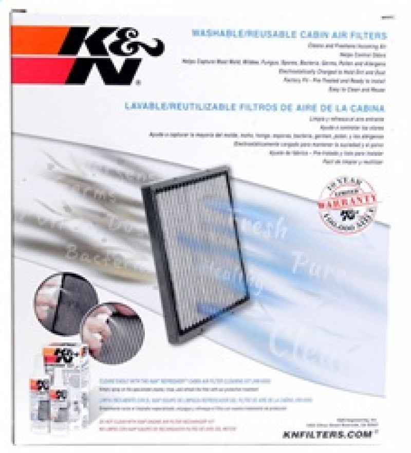 K&amp;N 05-14 VW Jetta 2.5L 2.0L / EOS Cabin Air Filter - VF3013