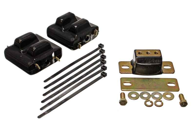 Energy Suspension 87-91 Suburban C10-C30 2WD Black Motor & Transmision Mounts-Zinc Finish - 3.1128G for 1988-2000 Chevrolet C