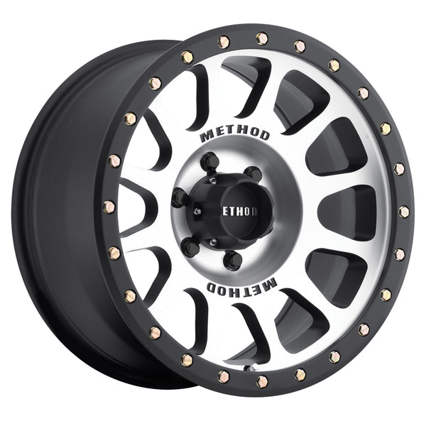 Method MR305 NV 18x9 +18mm Offset 6x135 94mm CB Machined/Black Street Loc Wheel - MR30589016318 by Method Wheels - front view