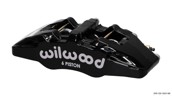 Wilwood Caliper-Forged Dynapro 6 5.25in Mount-L/H 1.62/1.38in/1.38in Pistons .38in Disc - 120-13431-BK by Wilwood
