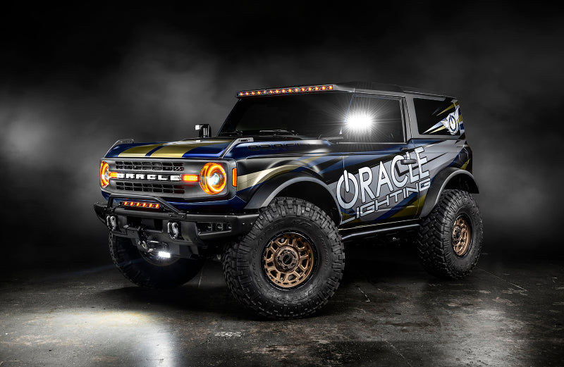 Oracle 2021+ Ford Bronco Oculus  Bi-LED Projector Headlights - Amber/White Switchback - 5886-023