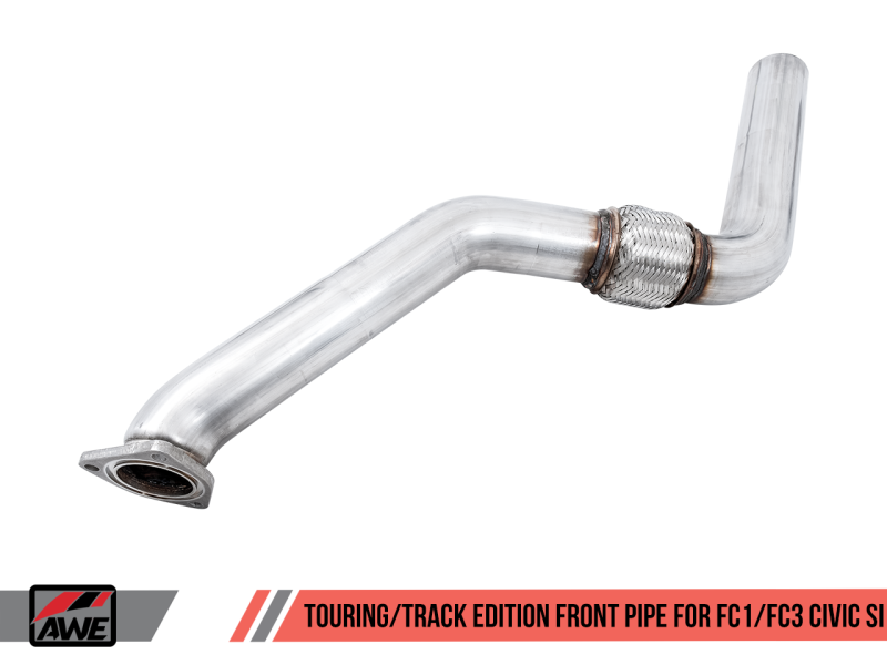 AWE Tuning 2016+ Honda Civic Si Touring Edition Exhaust w/Front Pipe &amp; Triple Chrome Silver Tips