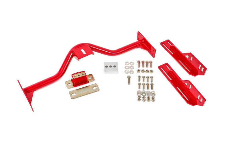BMR 67-69 1st Gen F-Body Transmission Conversion Crossmember T56/TR6060/TH400/4L80E - Red - TCC005R for 1967-1969 Chevrolet C