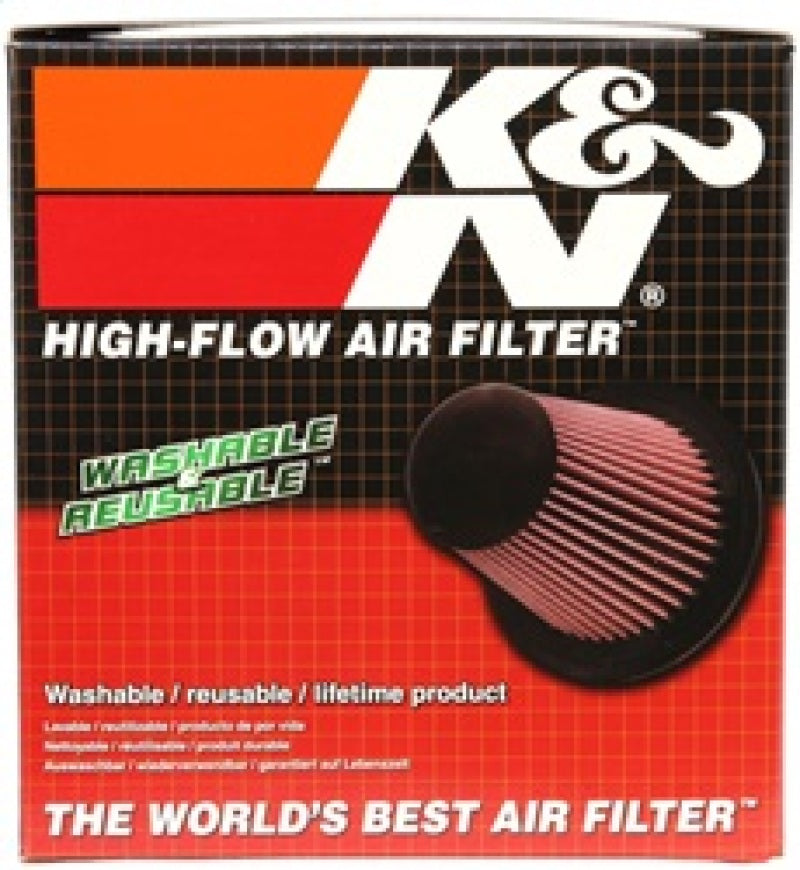 K&N Universal Clamp-On Air Filter 6in FLG / 7-1/2in B / 5-1/8in T / 4in H - RU-1009 for 2013-2016 Cadillac ATS - rear view