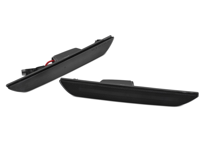 Raxiom 15-22 Ford Mustang Axial Series LED Side Marker Lights Rear (Smoked) - 390265