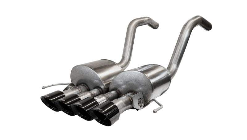 Corsa 2014-2019 Chevrolet Corvette C7 Z06 6.2L 2.75in Xtreme Axle-Back w/ Dual NPP &amp; Quad Black Tips - 14777BLK