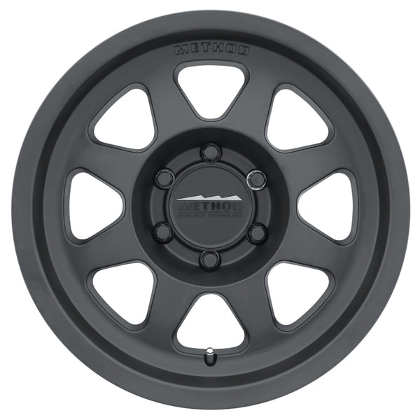 Method MR701 17x8.5 0mm Offset 6x5.5 106.25mm CB Matte Black Wheel - MR70178560500 by Method Wheels - front view
