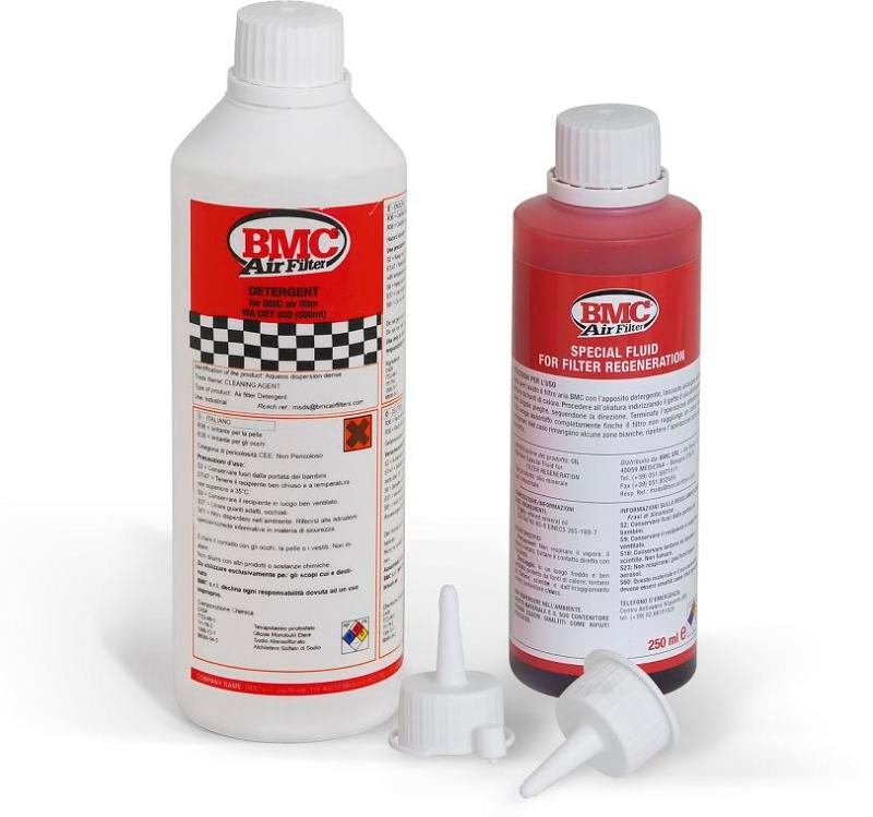 BMC Complete Filter Washing Kit - 500ml Detergent &amp; 250ml Oil Bottle - WA250-500