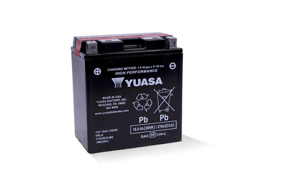 Yuasa YTX20CH-BS High Performance AGM Battery - YUAM6220C for 2011-2015 Triumph Tiger 800