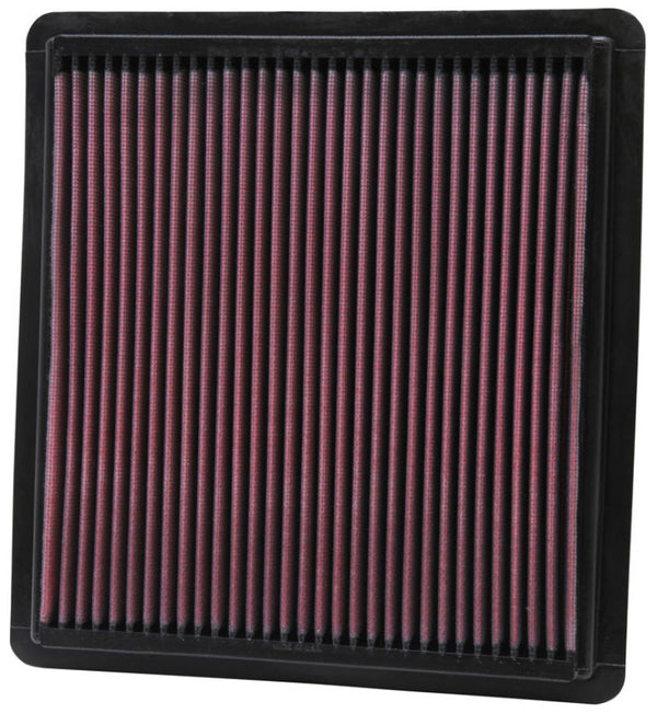 K&N 05-10 Ford Mustang 4.0L / 05-09 Mustang GT 4.6L Drop In Air Filter - 33-2298 for 2005-2010 Ford Mustang - front view