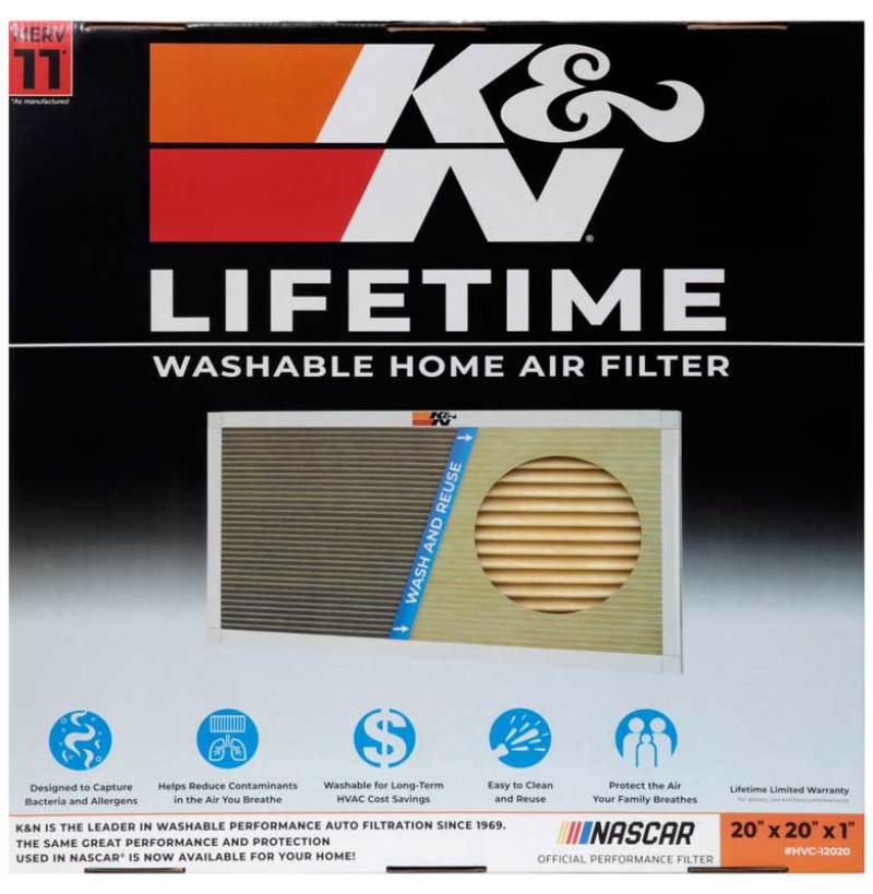 K&amp;N HVAC Filter - 20 x 20 x 1 - HVC-12020