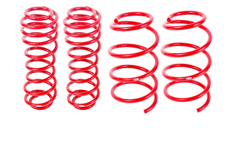 BMR 05-14 S197 Mustang GT Drag Version Lowering Springs (Set Of 4) - Red - SP068R