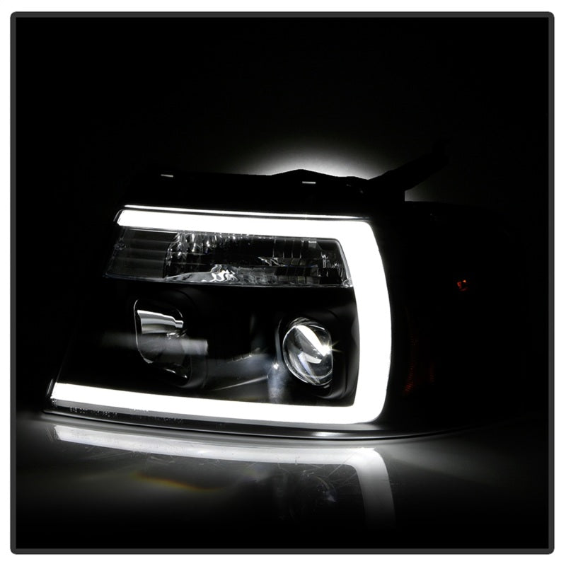 Spyder Ford F-150 04-08 High-Power LED Headlights - Black PRO-YD-FF15004PL-BK - 5088161