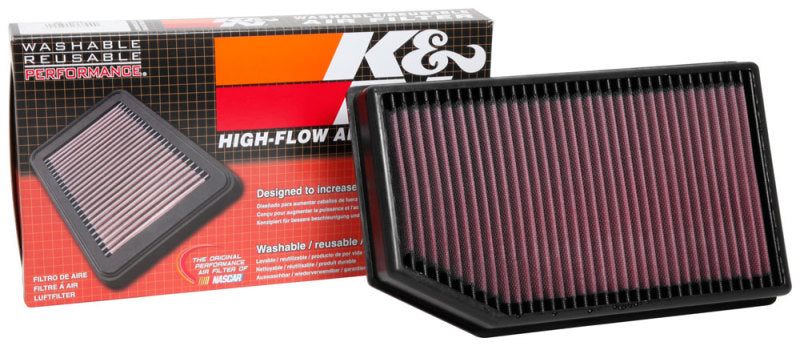 K&N 2018 Jeep Wrangler JL 2.0L/3.6L F/I Drop In Air Filter - 33-5076