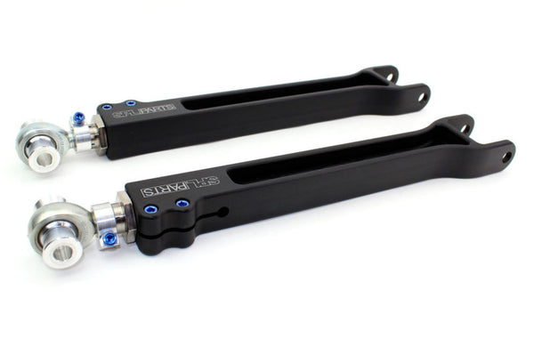 SPL Parts 2009+ Nissan 370Z Rear Toe Arms (Billet Version) - SPL RTA Z34B for 2023-2025 Nissan Z - front view