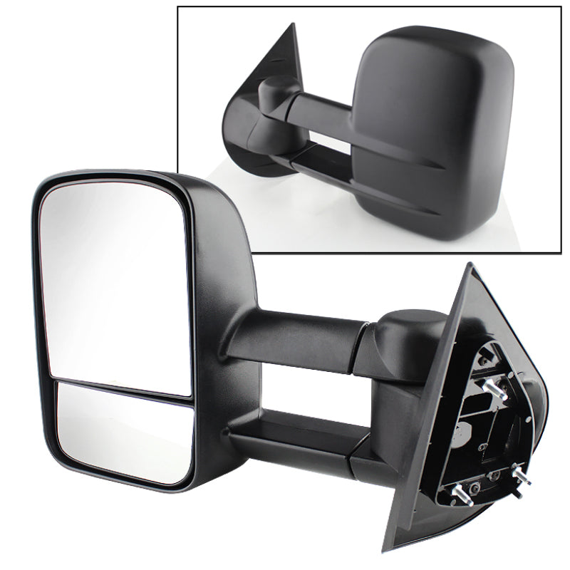 Xtune Chevy Silverado 07-12 Manual Extendable Manual Adjust Mirror Left MIR-CSIL07-MA-L - 9924972