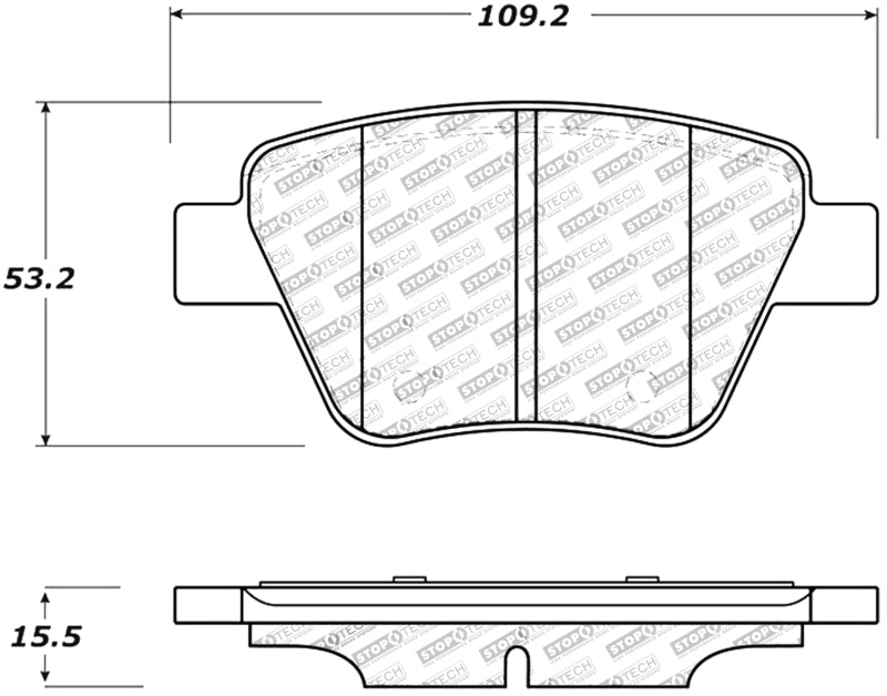 StopTech Performance Volkswagen Rear Brake Pads - 309.14560