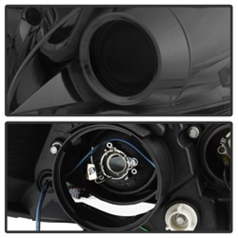 Spyder 11-14 Toyota Sienna Projector Headlights - DRL LED - Smoke PRO-YD-TSEN11-DRL-SM
