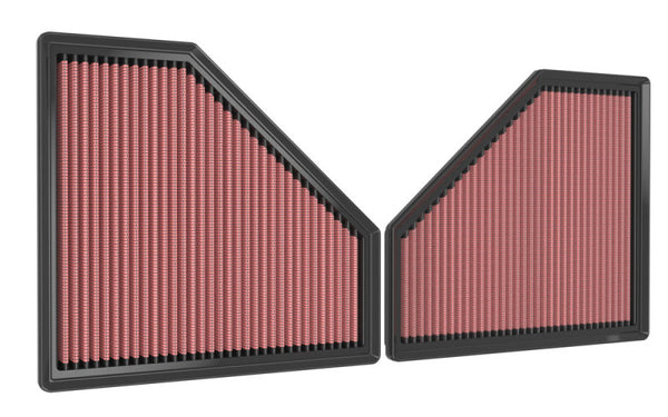 K&N 20-22 BMW M3 L6 3.0L F/I Replacement Air Filter - 33-3171 for 2021-2026 BMW M4 - front view