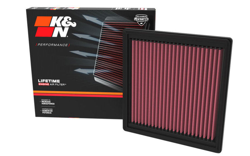K&N 22-23 Toyota Land Cruiser 3.5L V6/4.0L V8 Replacement Drop In Air Filter - 33-3178