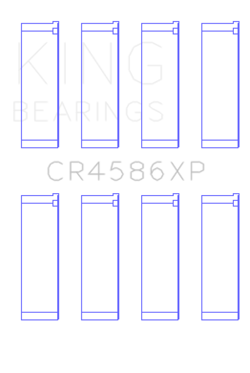 King Mitsubishi 4B11T EVO X 2007+ (Size STD) Performance Rod Bearing Set - CR4586XP