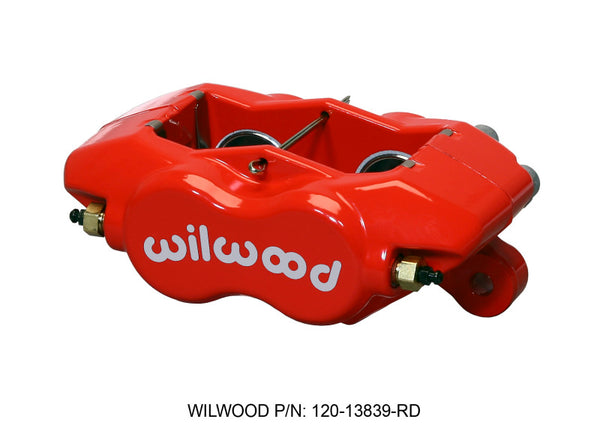Wilwood Caliper-Forged DynaliteI-Red 1.38in Pistons .81in Disc - 120-13839-RD by Wilwood